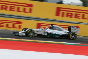 World © Octane Photographic Ltd. Saturday 21st June 2014. Red Bull Ring, Spielberg - Austria - Formula 1 Qualifying. Mercedes AMG Petronas F1 W05 Hybrid – Lewis Hamilton. Digital Ref: 0996LB1D2456