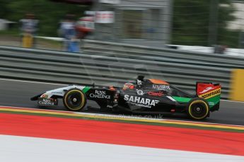 World © Octane Photographic Ltd. Saturday 21st June 2014. Red Bull Ring, Spielberg - Austria - Formula 1 Qualifying. Sahara Force India VJM07 – Nico Hulkenburg. Digital Ref : 0996LB1D2496