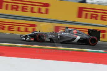 World © Octane Photographic Ltd. Saturday 21st June 2014. Red Bull Ring, Spielberg - Austria - Formula 1 Qualifying. Sauber C33 – Adrian Sutil. Digital Ref: 0996LB1D2595