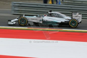 World © Octane Photographic Ltd. Saturday 21st June 2014. Red Bull Ring, Spielberg - Austria - Formula 1 Qualifying. Mercedes AMG Petronas F1 W05 Hybrid – Lewis Hamilton. Digital Ref: 0996LB1D2673