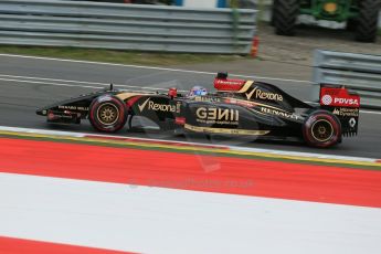 World © Octane Photographic Ltd. Saturday 21st June 2014. Red Bull Ring, Spielberg - Austria - Formula 1 Qualifying. Lotus F1 Team E22 - Romain Grosjean. Digital Ref: 0996LB1D2720