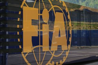 World © Octane Photographic Ltd. Sunday 22nd June 2014. Red Bull Ring, Spielberg - Austria - Formula 1 Race. FIA logo. Digital Ref: 11000LB1D5688