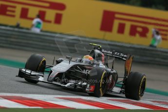 World © Octane Photographic Ltd. Friday 20th June 2014. Red Bull Ring, Spielberg - Austria - Formula 1 Practice 1. Sauber C33 - Esteban Gutierrez. Digital Ref: 0991LB1D0001