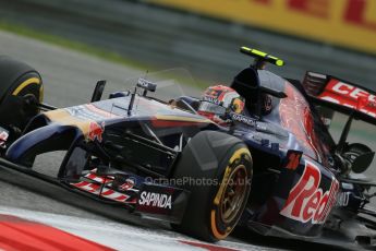 World © Octane Photographic Ltd. Friday 20th June 2014. Red Bull Ring, Spielberg - Austria - Formula 1 Practice 1.  Scuderia Toro Rosso STR 9 – Daniil Kvyat. Digital Ref: 0991LB1D0012