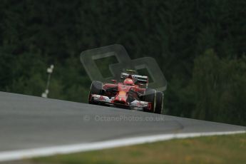 World © Octane Photographic Ltd. Friday 20th June 2014. Red Bull Ring, Spielberg - Austria - Formula 1 Practice 1 Scuderia Ferrari F14T – Kimi Raikkonen. Digital Ref: 0991LB1D0241