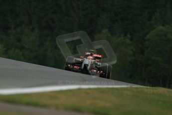 World © Octane Photographic Ltd. Friday 20th June 2014. Red Bull Ring, Spielberg - Austria - Formula 1 Practice 1. Lotus F1 Team E22 – Pastor Maldonado. Digital Ref: 0991LB1D0256