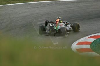 World © Octane Photographic Ltd. Friday 20th June 2014. Red Bull Ring, Spielberg - Austria - Formula 1 Practice 1. Sahara Force India VJM07 – Sergio Perez. Digital Ref: 0991LB1D0355