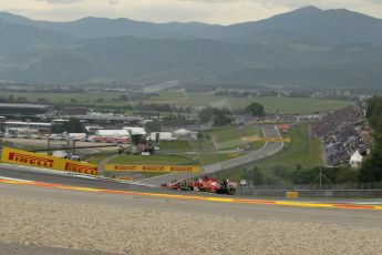 World © Octane Photographic Ltd. Friday 20th June 2014. Red Bull Ring, Spielberg - Austria - Formula 1 Practice 1. Scuderia Ferrari F14T - Fernando Alonso. Digital Ref: 0991LB1D0766