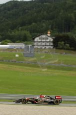 World © Octane Photographic Ltd. Friday 20th June 2014. Red Bull Ring, Spielberg - Austria - Formula 1 Practice 1. Lotus F1 Team E22 – Pastor Maldonado. Digital Ref: 0991LB1D0887