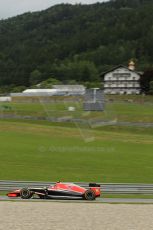 World © Octane Photographic Ltd. Friday 20th June 2014. Red Bull Ring, Spielberg - Austria - Formula 1 Practice 1. Marussia F1 Team MR03 - Max Chilton. Digital Ref: 0991LB1D0896