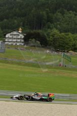 rld © Octane Photographic Ltd. Friday 20th June 2014. Red Bull Ring, Spielberg - Austria - Formula 1 Practice 1. Sahara Force India VJM07 – Sergio Perez. Digital Ref: 0991LB1D0921
