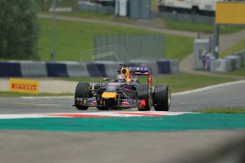 World © Octane Photographic Ltd. Friday 20th June 2014. Red Bull Ring, Spielberg - Austria - Formula 1 Practice 1. Infiniti Red Bull Racing RB10 - Sebastian Vettel. Digital Ref: 0991LB1D9490