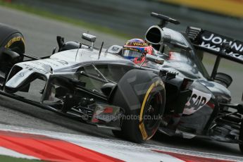 World © Octane Photographic Ltd. Friday 20th June 2014. Red Bull Ring, Spielberg - Austria - Formula 1 Practice 1. McLaren Mercedes MP4/29 - Jenson Button. Digital Ref: 0991LB1D9923