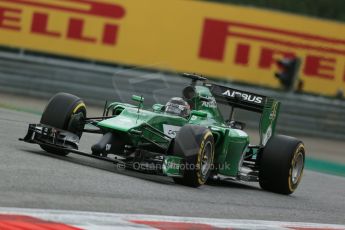 World © Octane Photographic Ltd. Friday 20th June 2014. Red Bull Ring, Spielberg - Austria - Formula 1 Practice 1. Caterham F1 Team CT05 – Kamui Kobayashi. Digital Ref: 0991LB1D9958