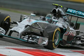 World © Octane Photographic Ltd. Friday 20th June 2014. Red Bull Ring, Spielberg - Austria - Formula 1 Practice 1. Mercedes AMG Petronas F1 W05 Hybrid - Nico Rosberg. Digital Ref: 0991LB1D9996
