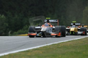 World © Octane Photographic Ltd. Saturday 21st June 2014. GP2 Race 1 – Red Bull Ring, Spielberg - Austria. Tio Ellinas - MP Motorsport and Stephane Richelmi – DAMS. Digital Ref : 0997LB1D3421