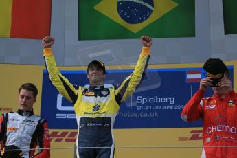 World © Octane Photographic Ltd. Saturday 21st June 2014. GP2 Race 1 – Red Bull Ring, Spielberg - Austria. Felipe Nasr - Carlin. Digital Ref : 0997LB1D3608