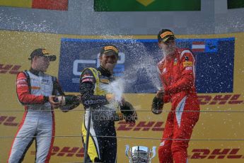 World © Octane Photographic Ltd. Saturday 21st June 2014. GP2 Race 1 – Red Bull Ring, Spielberg - Austria. Felipe Nasr - Carlin, Stoffel Vandoorne - ART Grand Prix and Raffaele Marciello - Racing Engineering. Digital Ref : 0997LB1D3654