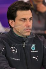 World © Octane Photographic Ltd. Friday 20th June 2014. Red Bull Ring, Spielberg - Austria - Formula 1 FIA press conference. Toto Wolff – Mercedes AMG Petronas Executive Director. Digital Ref: 0993LB1D0990