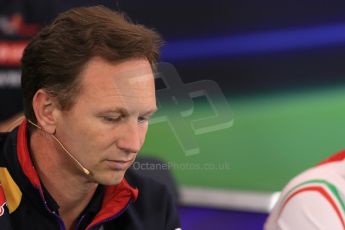 World © Octane Photographic Ltd. Friday 20th June 2014. Red Bull Ring, Spielberg - Austria - Formula 1 FIA press conference. Christian Horner – Infiniti Red Bull Racing Team Principle. Digital Ref: 0993LB1D1059