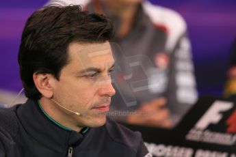 World © Octane Photographic Ltd. Friday 20th June 2014. Red Bull Ring, Spielberg - Austria - Formula 1 FIA press conference. Toto Wolff – Mercedes AMG Petronas Executive Director. Digital Ref: 0993LB1D1061