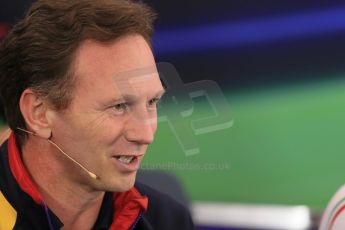 World © Octane Photographic Ltd. Friday 20th June 2014. Red Bull Ring, Spielberg - Austria - Formula 1 FIA press conference. Christian Horner – Infiniti Red Bull Racing Team Principle. Digital Ref: 0993LB1D1128