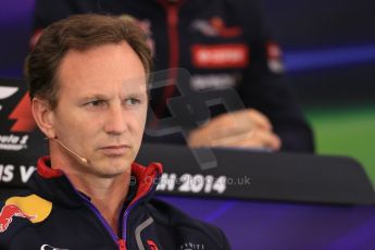 World © Octane Photographic Ltd. Friday 20th June 2014. Red Bull Ring, Spielberg - Austria - Formula 1 FIA press conference. Christian Horner – Infiniti Red Bull Racing Team Principle. Digital Ref: 0993LB1D1173