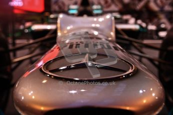 World © Octane Photographic Ltd. Autosport International Show NEC
Birmingham, Thursday 9th January 2014. Mercedes F1 nose. Digital ref: 0878cj7d0028