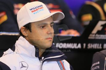 World © Octane Photographic Ltd. Thursday 21st August 2014. Belgian GP, Spa-Francorchamps - Formula 1 FIA Press Conference. Williams Martini Racing - Felipe Massa. Digital Ref: 1078LB1D6146