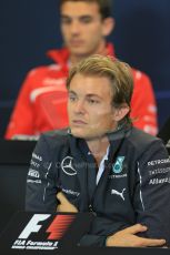 World © Octane Photographic Ltd. Thursday 21st August 2014. Belgian GP, Spa-Francorchamps Formula 1 FIA Press Conference. Mercedes AMG Petronas - Nico Rosberg. Digital Ref: 1078LB1D6374