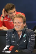 World © Octane Photographic Ltd. Thursday 21st August 2014. Belgian GP, Spa-Francorchamps Formula 1 FIA Press Conference. Mercedes AMG Petronas - Nico Rosberg. Digital Ref: 1078LB1D6427