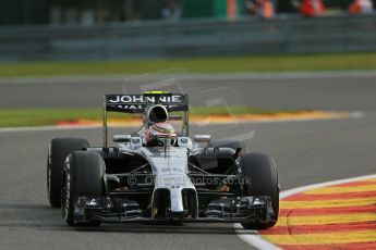 World © Octane Photographic Ltd. Friday 22nd August 2014, Belgian GP, Spa-Francorchamps. - Formula 1 Practice 1. McLaren Mercedes MP4/29 – Kevin Magnussen. Digital Ref: 1079LB1D6574