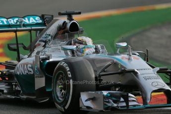 World © Octane Photographic Ltd. Friday 22nd August 2014, Belgian GP, Spa-Francorchamps. - Formula 1 Practice 1. Mercedes AMG Petronas F1 W05 Hybrid – Lewis Hamilton. Digital Ref: 1079LB1D6615
