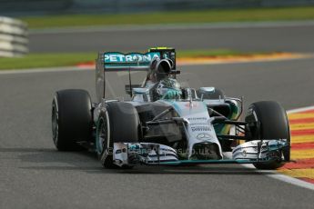 World © Octane Photographic Ltd. Friday 22nd August 2014, Belgian GP, Spa-Francorchamps. - Formula 1 Practice 1. Mercedes AMG Petronas F1 W05 Hybrid - Nico Rosberg. Digital Ref: 1079LB1D6625