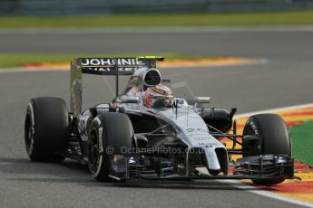 World © Octane Photographic Ltd. Friday 22nd August 2014, Belgian GP, Spa-Francorchamps. - Formula 1 Practice 1. McLaren Mercedes MP4/29 – Kevin Magnussen. Digital Ref: 1079LB1D6647