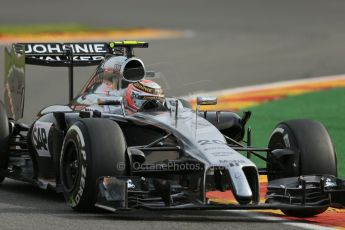 World © Octane Photographic Ltd. Friday 22nd August 2014, Belgian GP, Spa-Francorchamps. - Formula 1 Practice 1. McLaren Mercedes MP4/29 – Kevin Magnussen. Digital Ref: 1079LB1D6648