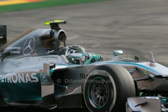 World © Octane Photographic Ltd. Friday 22nd August 2014, Belgian GP, Spa-Francorchamps. - Formula 1 Practice 1. Mercedes AMG Petronas F1 W05 Hybrid - Nico Rosberg. Digital Ref: 1079LB1D6764