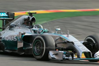 World © Octane Photographic Ltd. Friday 22nd August 2014, Belgian GP, Spa-Francorchamps. - Formula 1 Practice 1. Mercedes AMG Petronas F1 W05 Hybrid - Nico Rosberg. Digital Ref: 1079LB1D6804