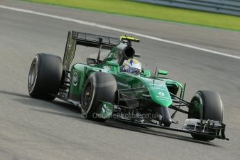 World © Octane Photographic Ltd. Friday 22nd August 2014, Belgian GP, Spa-Francorchamps. - Formula 1 Practice 1. Caterham F1 Team CT05 – Marcus Ericsson. Digital Ref: 1079LB1D6888