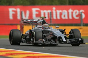 World © Octane Photographic Ltd. Friday 22nd August 2014, Belgian GP, Spa-Francorchamps. - Formula 1 Practice 1. McLaren Mercedes MP4/29 – Kevin Magnussen. Digital Ref: 1079LB1D7085