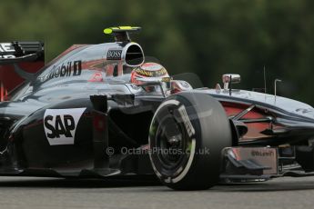 World © Octane Photographic Ltd. Friday 22nd August 2014, Belgian GP, Spa-Francorchamps. - Formula 1 Practice 1. McLaren Mercedes MP4/29 – Kevin Magnussen. Digital Ref: 1079LB1D7173