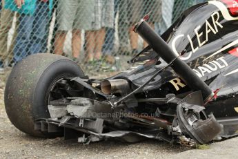 World © Octane Photographic Ltd. Friday 22nd August 2014, Belgian GP, Spa-Francorchamps. - Formula 1 Practice 2. Lotus F1 Team E22 – Pastor Maldonado. Digital Ref: 1080LB1D5576
