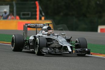 World © Octane Photographic Ltd. Friday 22nd August 2014, Belgian GP, Spa-Francorchamps. - Formula 1 Practice 2. McLaren Mercedes MP4/29 – Kevin Magnussen. Digital Ref: 1080LB1D7261