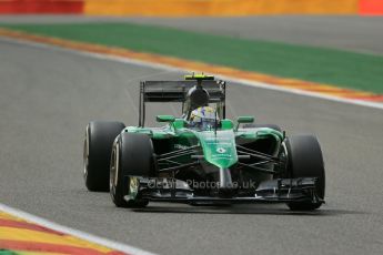 World © Octane Photographic Ltd. Friday 22nd August 2014, Belgian GP, Spa-Francorchamps. - Formula 1 Practice 2. Marussia F1 Team MR03 – Max Chilton. Digital Ref: 1080LB1D7396