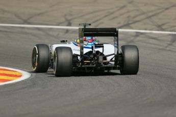 World © Octane Photographic Ltd. Friday 22nd August 2014, Belgian GP, Spa-Francorchamps. - Formula 1 Practice 2. Sauber C33 – Adrian Sutil. Digital Ref: 1080LB1D7625