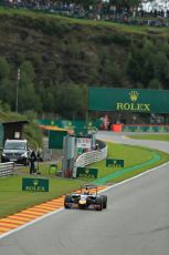 World © Octane Photographic Ltd. Friday 22nd August 2014, Belgian GP, Spa-Francorchamps. - Formula 1 Practice 2. Infiniti Red Bull Racing RB10 – Daniel Ricciardo. Digital Ref: 1080LB1D7879
