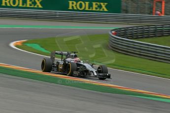 World © Octane Photographic Ltd. Friday 22nd August 2014, Belgian GP, Spa-Francorchamps. - Formula 1 Practice 2. McLaren Mercedes MP4/29 - Jenson Button. Digital Ref: 1080LB1D8007