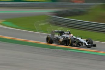 World © Octane Photographic Ltd. Friday 22nd August 2014, Belgian GP, Spa-Francorchamps. - Formula 1 Practice 2. McLaren Mercedes MP4/29 – Kevin Magnussen. Digital Ref: 1080LB1D8021