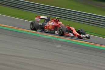 World © Octane Photographic Ltd. Friday 22nd August 2014, Belgian GP, Spa-Francorchamps. - Formula 1 Practice 2. Scuderia Ferrari F14T – Kimi Raikkonen. Digital Ref: 1080LB1D8032