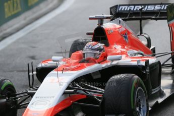 World © Octane Photographic Ltd. Saturday 23rd August 2014, Belgian GP, Spa-Francorchamps. - Formula 1 Practice 3. Marussia F1 Team MR03 - Jules Bianchi. Digital Ref: 1083LB1D8629